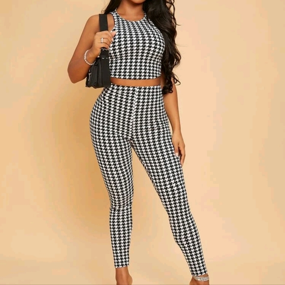 HOUNDSTOOTH TWO PIECE - Picture 3 of 4